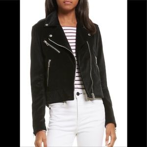 NEW Rag & Bone Mercer Velvet Moto Jacket Sz S